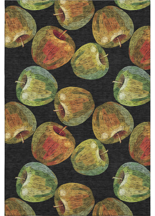 Addison Premium Washable Mayfield AMF163 black 8' x 10' Rug
