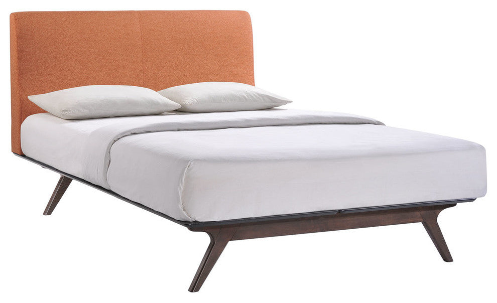Tracy Full Bed, Cappuccino Orange