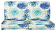 Gardenia Seaglass Outdoor/Indoor Loveseat Cushion Set, Blue, 27"x23"x5"