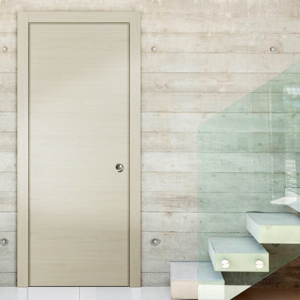 Sliding Pocket Door 18 x 80 & Hardware Frames | Planum 0010 Milk Ash