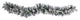 6' Flocked Faux Christmas Garland With Pine Cones and 35 Warm White LED Lights