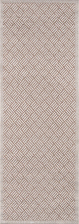 Momeni Como COM-4 Area Rug, Tan, 2'x6' Runner