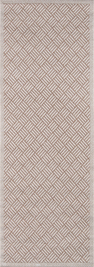 Momeni Como COM-4 Area Rug, Tan, 2'x6' Runner