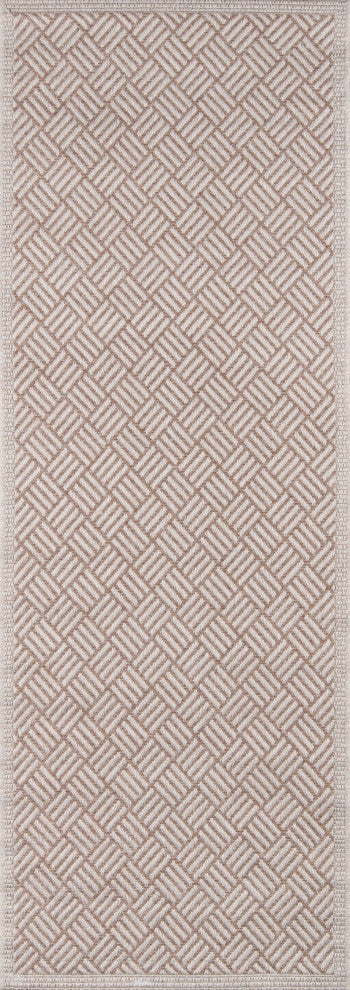 Momeni Como COM-4 Area Rug, Tan, 2'x6' Runner
