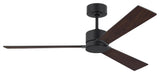 Rozzen 52" Ceiling Fan Midnight Black