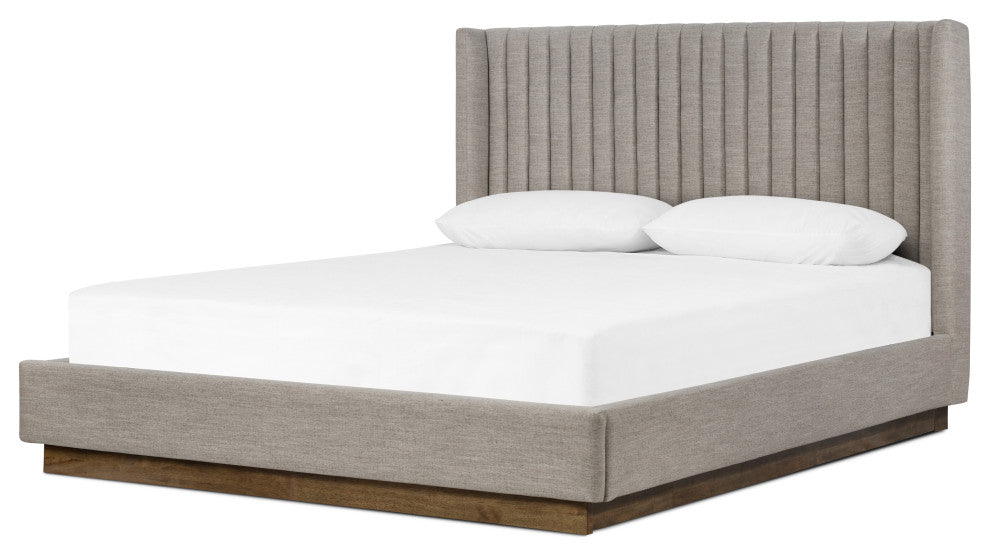 Montgomery Bed, Savile Flannel, Queen