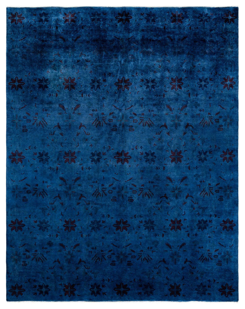 Vibrance, One-of-a-Kind Handmade Area Rug Purple, 8'0"x10'3"