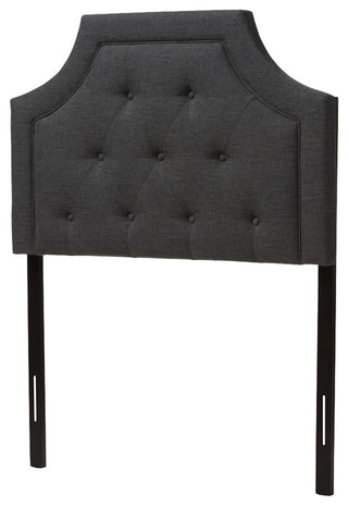 Mars Modern Dark Gray Fabric Twin Size Headboard