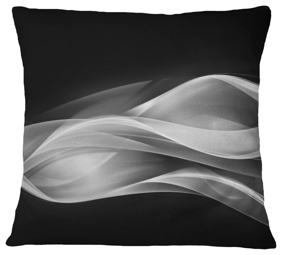 Glittering Silver Pattern Abstract Throw Pillow, 16"x16"