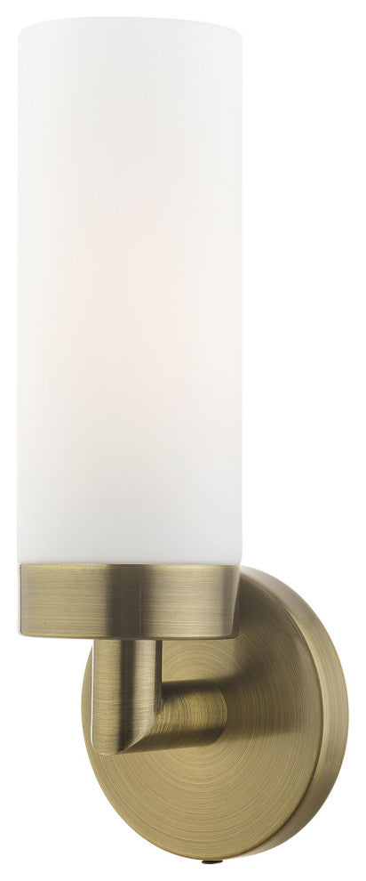 Antique Brass Nautical, Industrial, Contemporary, Urban, Sleek Single Sconce