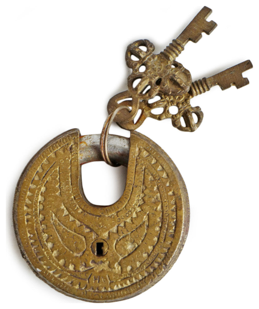 Consigned Brass India Double Camel Lock