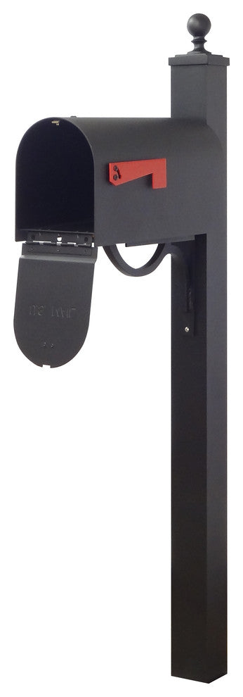 Titan Aluminum Curbside Mailbox and Springfield Mailbox Post