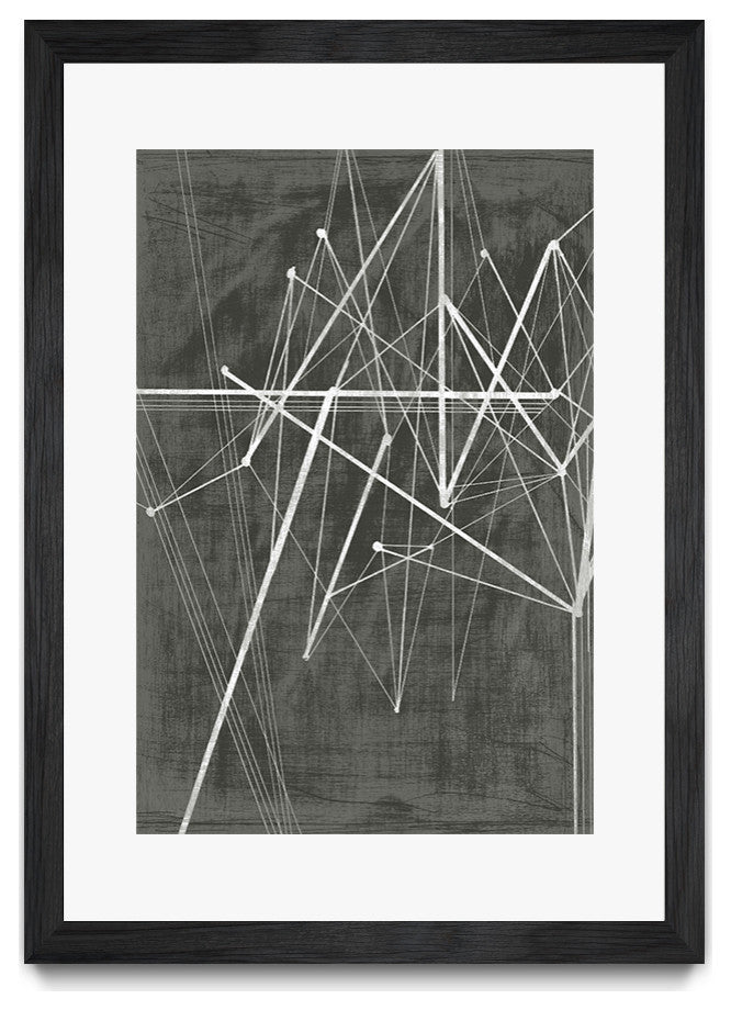 "Vertices II" Matted and Framed, 52" X 36"