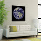 Earth Frameless Free Floating Tempered Art Glass Wall Art 40"x40"