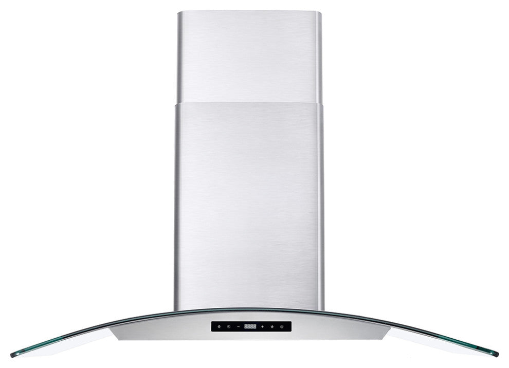 2-Piece Kitchen, 36" 240V Dual Fuel Range and 36" Wall Mount Range Hood