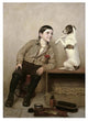 "Begging" Digital Paper Print by John George Brown, 33"x46"