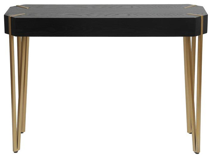 Wood and Metal Console Entryway Table