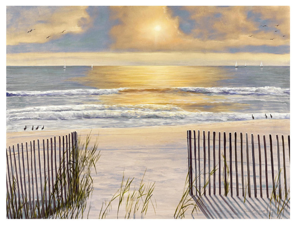 "Beach Light" Digital Paper Print by Diane Romanello, 34"x26"