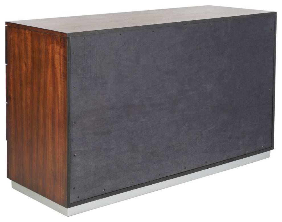 Safavieh Couture Brylin 8 Drawer Dresser Dark Walnut