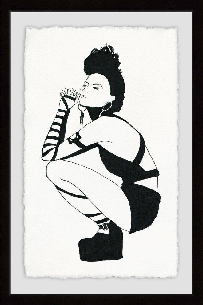 "Punk Style" Framed Painting Print, 24"x36"