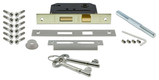 Victorian Plate Interior Mortise Waldorf Door Knob, Satin Nickel