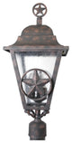 Americana Lone Star Post Mount, Old Copper