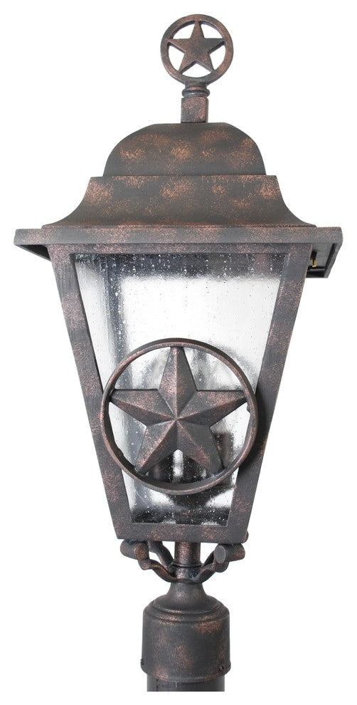 Americana Lone Star Post Mount, Old Copper