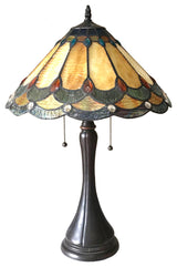CHLOE Lighting AMELIA Victorian 2-Light Antique Dark Bronze Table Lamp, 15"
