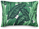 Painted Green Palms Outdoor Throw Pillow, 14x20