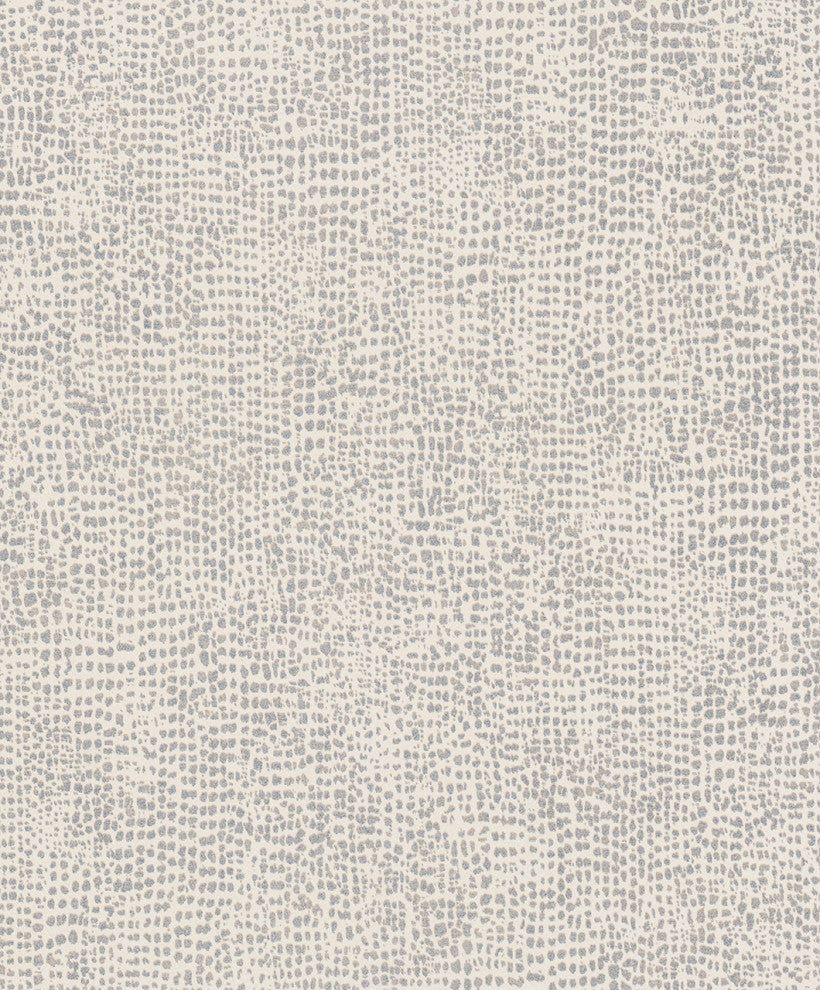 Modern Textured Wallpaper, Animal Print, Cream Gray, One Roll