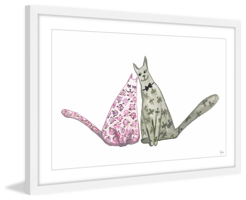 "Marou Et Mina" Framed Painting Print, 30"x20"