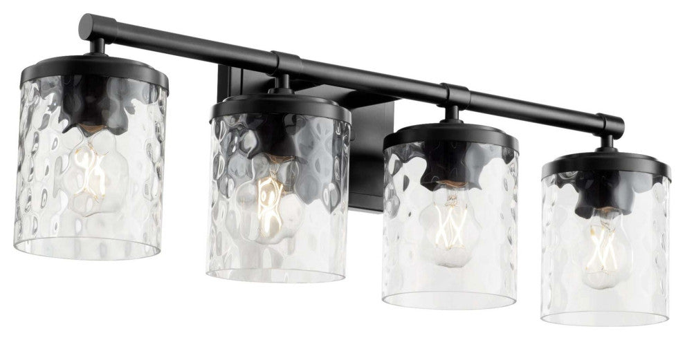 Quorum International 517-4 Starky 4 Light 28"W Vanity Light - Matte Black