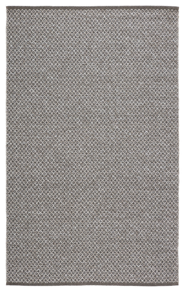 Jaipur Living Foster Indoor/ Outdoor Trellis Gray/ White Area Rug 12'X15'