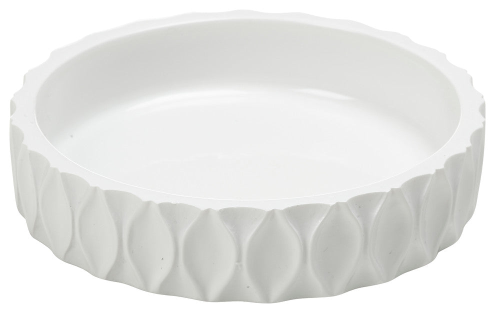 Wave, White, Soap Dish