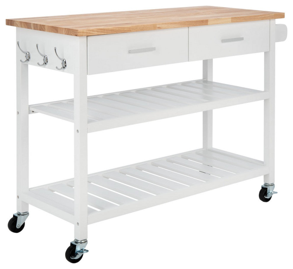 Safavieh Kiko 2 Drawer 2 Shelf Kitchen Cart