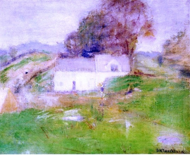 John Twachtman Twachtman's House, 20"x25" Gallery Wrapped Canvas Print