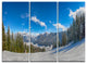 "Austrian Alps Seen From Ski Slope" Metal Wall Art, 3 Panels, 36"x28"
