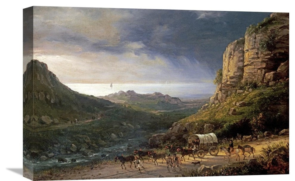 "A Wagon On a Path" Artwork, 22" x 14"