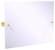 Carolina Crystal Landscape Tilt Mirror with Beveled Edge, Polished Brass