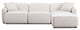 Travie 4-Piece Modular Sectional, White Sand