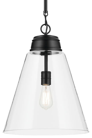 19.75" 1-Light Large Pendant With Clear Glass