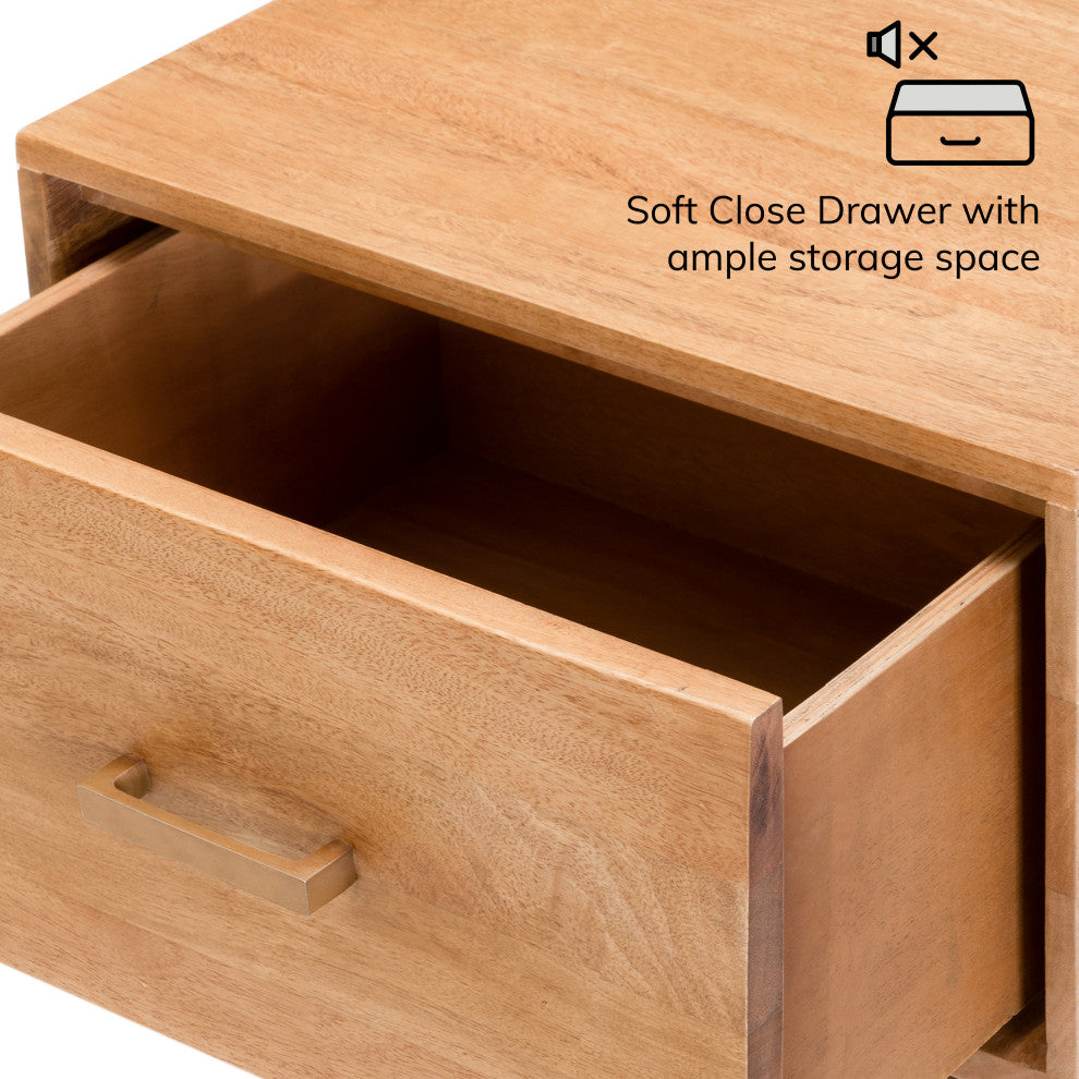 Eden Night Stand Table, Natural