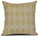 O the Fun, Geometric Print Pillow, Taupe, 18"x18"
