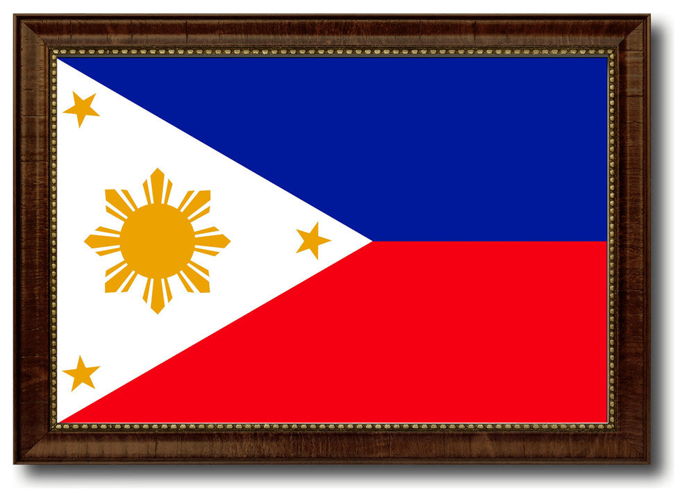 Philippines Country Flag Canvas Print, 19"x27"