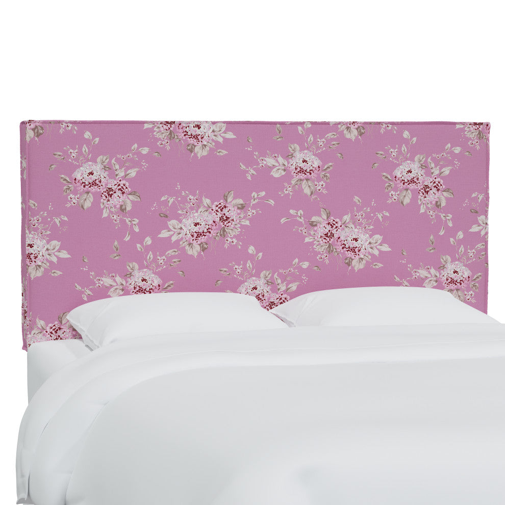 Rachel Ashwell Slipcover Headboard, Sc Berry Bloom Hot Pink, King