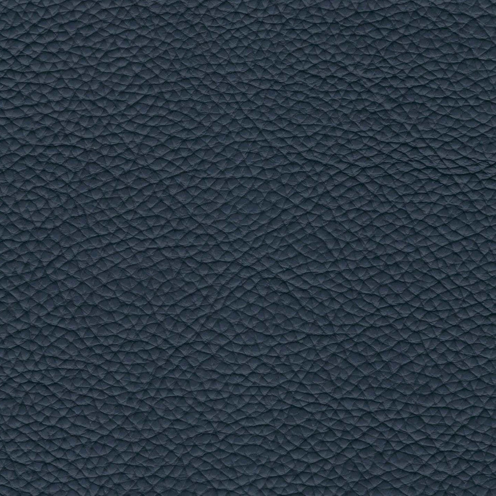 Candace Top Grain Leather Chair, Blue