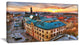 Colorful City Landscape, Cityscape Canvas Art Print, 40x20