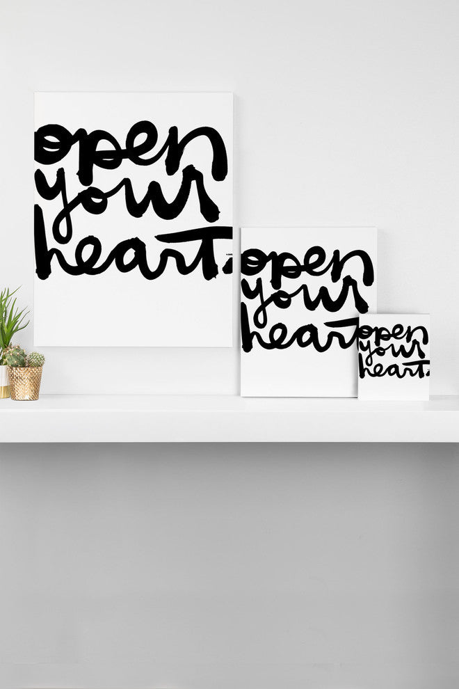 Deny Designs Kal Barteski Open Your Heart Art Canvas