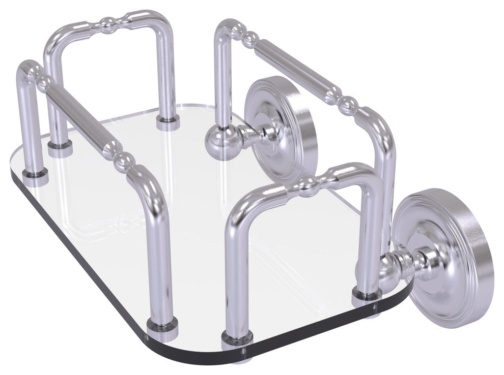 Prestige Wall Mounted Guest Towel Holder, Satin Chrome
