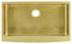 Rivage 33"x21" Stainless Steel Farmhouse Kitchen Sink, Gold